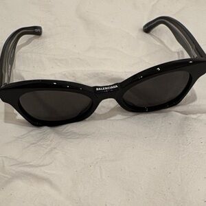 Balenciaga Glossy Black Sunglasses